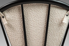 Load image into Gallery viewer, Danish Mid-Century Modern Ebonized "Hoop" / "Peacock" Chair in Walnut & White Bouclé by Ib Kofod-Larsen for Selig, Denmark, c. 1960s-ABT Modern