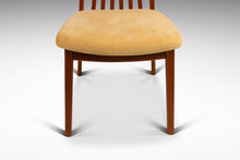 Load image into Gallery viewer, Danish Mid-Century Modern Ergonomic Contoured Side Dining Chair by Shou Andersen in Teak & Original Oatmeal Fabric, Denmark, c. 1970s-ABT Modern