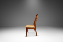 Load image into Gallery viewer, Danish Mid-Century Modern Ergonomic Contoured Side Dining Chair by Shou Andersen in Teak & Original Oatmeal Fabric, Denmark, c. 1970s-ABT Modern
