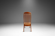 Load image into Gallery viewer, Danish Mid-Century Modern Ergonomic Contoured Side Dining Chair by Shou Andersen in Teak & Original Oatmeal Fabric, Denmark, c. 1970s-ABT Modern