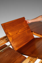 Load image into Gallery viewer, Danish Mid-Century Modern Expansion Dining Table in Teak w/ Stow in Table Double Butterfly Leaf Design, Denmark, c. 1960's-ABT Modern