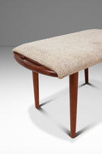 Load image into Gallery viewer, Danish Mid-Century Modern Foot Stool / Ottoman in Solid Teak Styled After Hans Wegner in Teak, c. 1980s-ABT Modern