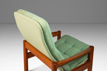 Load image into Gallery viewer, Danish Mid-Century Modern Lounge Chair w/ Matching Ottoman Set in Solid Teak by Domino Møbler, Denmark, c. 1970's-ABT Modern