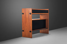 Load image into Gallery viewer, Danish Mid-Century Modern Minimalist Two-Tone Dry Bar / Room Divider in Teak, Denmark, c. 1970s-ABT Modern