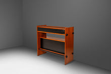 Load image into Gallery viewer, Danish Mid-Century Modern Minimalist Two Tone Dry Bar / Room Divider in Teak, Denmark, c. 1970s-ABT Modern