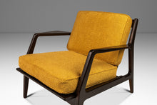 Load image into Gallery viewer, Danish Mid-Century Modern Model 596 Lounge Chair in Beech & Bouclé by Lawrence Peabody and Ib Kofod Larsen for Selig, Denmark, c. 1950's-ABT Modern
