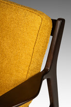 Load image into Gallery viewer, Danish Mid-Century Modern Model 596 Lounge Chair in Beech & Bouclé by Lawrence Peabody and Ib Kofod Larsen for Selig, Denmark, c. 1950's-ABT Modern