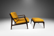 Load image into Gallery viewer, Danish Mid-Century Modern Model 596 Lounge Chair in Beech & Bouclé by Lawrence Peabody and Ib Kofod Larsen for Selig, Denmark, c. 1950's-ABT Modern