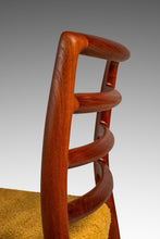 Load image into Gallery viewer, Danish Mid-Century Modern Model 85 Ladderback Dining Chair in Teak & Bouclé by Niels Møller for J.L. Møller, Denmark, c. 1960s-ABT Modern
