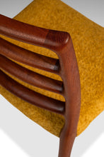 Load image into Gallery viewer, Danish Mid-Century Modern Model 85 Ladderback Dining Chair in Teak & Bouclé by Niels Møller for J.L. Møller, Denmark, c. 1960s-ABT Modern