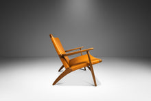 Load image into Gallery viewer, Danish Mid-Century Modern Model CH 25 Lounge Chair in Oak and Leather by Hans J. Wegner for Carl Hansen & Søn, Denmark, c. 1950's-ABT Modern