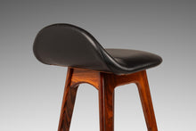 Load image into Gallery viewer, Danish Mid-Century Modern Model OD-61 Counter Height Bar Stool in Rosewood & Leather by Erik Buch for O.D. Mobler, Denmark, 1960's-ABT Modern