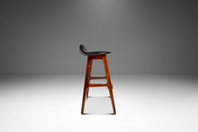 Load image into Gallery viewer, Danish Mid-Century Modern Model OD-61 Counter Height Bar Stool in Rosewood & Leather by Erik Buch for O.D. Mobler, Denmark, 1960's-ABT Modern