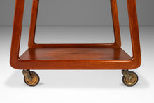 Load image into Gallery viewer, Danish Mid-Century Modern Petite Tea Trolley / Bar Cart in Solid Teak by Sika Møbler, Denmark, c. 1960's-ABT Modern