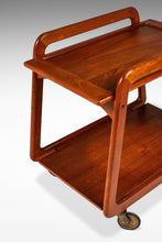 Load image into Gallery viewer, Danish Mid-Century Modern Petite Tea Trolley / Bar Cart in Solid Teak by Sika Møbler, Denmark, c. 1960's-ABT Modern