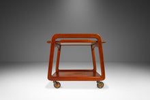 Load image into Gallery viewer, Danish Mid-Century Modern Petite Tea Trolley / Bar Cart in Solid Teak by Sika Møbler, Denmark, c. 1960's-ABT Modern