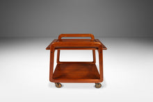 Load image into Gallery viewer, Danish Mid-Century Modern Petite Tea Trolley / Bar Cart in Solid Teak by Sika Møbler, Denmark, c. 1960's-ABT Modern