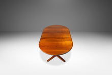 Load image into Gallery viewer, Danish Mid-Century Modern Round Expansion Dining Table w/ Pedestal Base in Teak by Skovby Møbelfabrik, Denmark, c. 1970's-ABT Modern