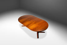 Load image into Gallery viewer, Danish Mid-Century Modern Round Expansion Dining Table w/ Pedestal Base in Teak by Skovby Møbelfabrik, Denmark, c. 1970's-ABT Modern