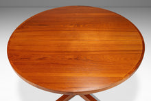 Load image into Gallery viewer, Danish Mid-Century Modern Round Expansion Dining Table w/ Pedestal Base in Teak by Skovby Møbelfabrik, Denmark, c. 1970's-ABT Modern