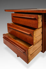 Load image into Gallery viewer, Danish Mid-Century Modern Sculpted Executive Desk in Teak by Arne Vodder for H.P. Hansen, Denmark, c. 1960s-ABT Modern