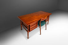 Load image into Gallery viewer, Danish Mid-Century Modern Sculpted Executive Desk in Teak by Arne Vodder for H.P. Hansen, Denmark, c. 1960s-ABT Modern