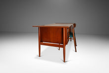 Load image into Gallery viewer, Danish Mid-Century Modern Sculpted Executive Desk in Teak by Arne Vodder for H.P. Hansen, Denmark, c. 1960s-ABT Modern