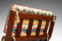 Load image into Gallery viewer, Danish Mid-Century Modern Sculptural Rocking Chair in Mahogany & New Bohemian Upholstery by Poul Volther for Frem Rojle, Denmark, c. 1960s-ABT Modern