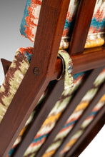 Load image into Gallery viewer, Danish Mid-Century Modern Sculptural Rocking Chair in Mahogany & New Bohemian Upholstery by Poul Volther for Frem Rojle, Denmark, c. 1960s-ABT Modern