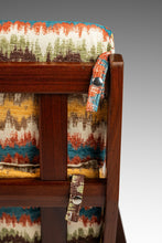 Load image into Gallery viewer, Danish Mid-Century Modern Sculptural Rocking Chair in Mahogany & New Bohemian Upholstery by Poul Volther for Frem Rojle, Denmark, c. 1960s-ABT Modern