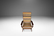 Load image into Gallery viewer, Danish Mid-Century Modern Sculptural Rocking Chair in Mahogany & New Bohemian Upholstery by Poul Volther for Frem Rojle, Denmark, c. 1960s-ABT Modern