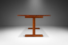 Load image into Gallery viewer, Danish Mid-Century Modern Solid Teak Butcherblock Dining Table / Desk / Workbench, Denmark, c. 1970s-ABT Modern