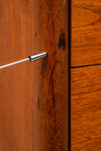 Load image into Gallery viewer, Danish Mid-Century Modern Tall Boy Slim Sled-Based 5-Drawer Dresser in Teak by Durable Suites, Denmark, c. 1970's-ABT Modern