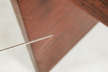 Load image into Gallery viewer, Danish Modern Architectural Modernist Dining Table in Rosewood w/ Glass Top by Sigurd Hansen for Haslev Møbelsnedkeri, Denmark, c. 1970s-ABT Modern