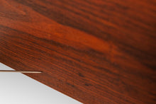 Load image into Gallery viewer, Danish Modern Architectural Modernist Dining Table in Rosewood w/ Glass Top by Sigurd Hansen for Haslev Møbelsnedkeri, Denmark, c. 1970s-ABT Modern