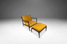Load image into Gallery viewer, Danish Modern "Blade Arm" Lounge Chair and Ottoman Set in Beech & Bouclé by Ib Kofod Larsen for Selig, Denmark, c. 1960's-ABT Modern