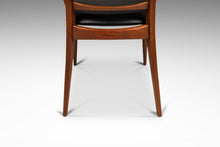 Load image into Gallery viewer, Danish Modern Captain's Arm "Lis" Chair in Walnut & Original Vinyl by Niels Koefoed for Koefoeds Hornslet, Denmark, c. 1960's-ABT Modern