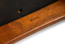 Load image into Gallery viewer, Danish Modern Captain's Arm "Lis" Chair in Walnut & Original Vinyl by Niels Koefoed for Koefoeds Hornslet, Denmark, c. 1960's-ABT Modern