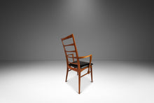 Load image into Gallery viewer, Danish Modern Captain's Arm "Lis" Chair in Walnut & Original Vinyl by Niels Koefoed for Koefoeds Hornslet, Denmark, c. 1960's-ABT Modern