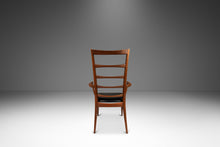 Load image into Gallery viewer, Danish Modern Captain's Arm "Lis" Chair in Walnut & Original Vinyl by Niels Koefoed for Koefoeds Hornslet, Denmark, c. 1960's-ABT Modern