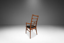 Load image into Gallery viewer, Danish Modern Captain's Arm "Lis" Chair in Walnut & Original Vinyl by Niels Koefoed for Koefoeds Hornslet, Denmark, c. 1960's-ABT Modern