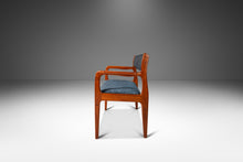 Load image into Gallery viewer, Danish Modern Desk / Arm Chair in Solid Teak and New Upholstery by Benny Linden Designs, c. 1970s-ABT Modern