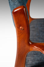 Load image into Gallery viewer, Danish Modern Desk / Arm Chair in Solid Teak and New Upholstery by Benny Linden Designs, c. 1970s-ABT Modern