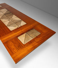 Load image into Gallery viewer, Danish Modern Dropleaf Dining Table in Teak w/ Tile Inlay by Poul H. Poulsen for Gangsø Møbler, Denmark, c. 1970s-ABT Modern