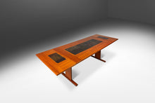 Load image into Gallery viewer, Danish Modern Dropleaf Dining Table in Teak w/ Tile Inlay by Poul H. Poulsen for Gangsø Møbler, Denmark, c. 1970's-ABT Modern