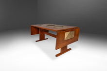 Load image into Gallery viewer, Danish Modern Dropleaf Dining Table in Teak w/ Tile Inlay by Poul H. Poulsen for Gangsø Møbler, Denmark, c. 1970s-ABT Modern