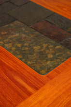 Load image into Gallery viewer, Danish Modern Dropleaf Dining Table in Teak w/ Tile Inlay by Poul H. Poulsen for Gangsø Møbler, Denmark, c. 1970's-ABT Modern