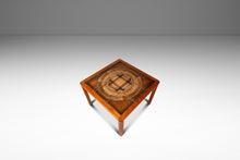 Load image into Gallery viewer, Danish Modern End Table - Accent Table in Teak w/ Ceramic Tile Mosaic Inlay by Johannes Andersen, Denmark, c. 1970's-ABT Modern