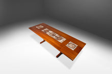 Load image into Gallery viewer, Danish Modern Expansion Dropleaf Dining Table in Teak w/ Tile Inlay by Poul H. Poulsen for Gangsø Møbler, Denmark, c. 1970's-ABT Modern