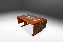 Load image into Gallery viewer, Danish Modern Expansion Dropleaf Dining Table in Teak w/ Tile Inlay by Poul H. Poulsen for Gangsø Møbler, Denmark, c. 1970's-ABT Modern